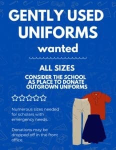Uniform-donations-wanted